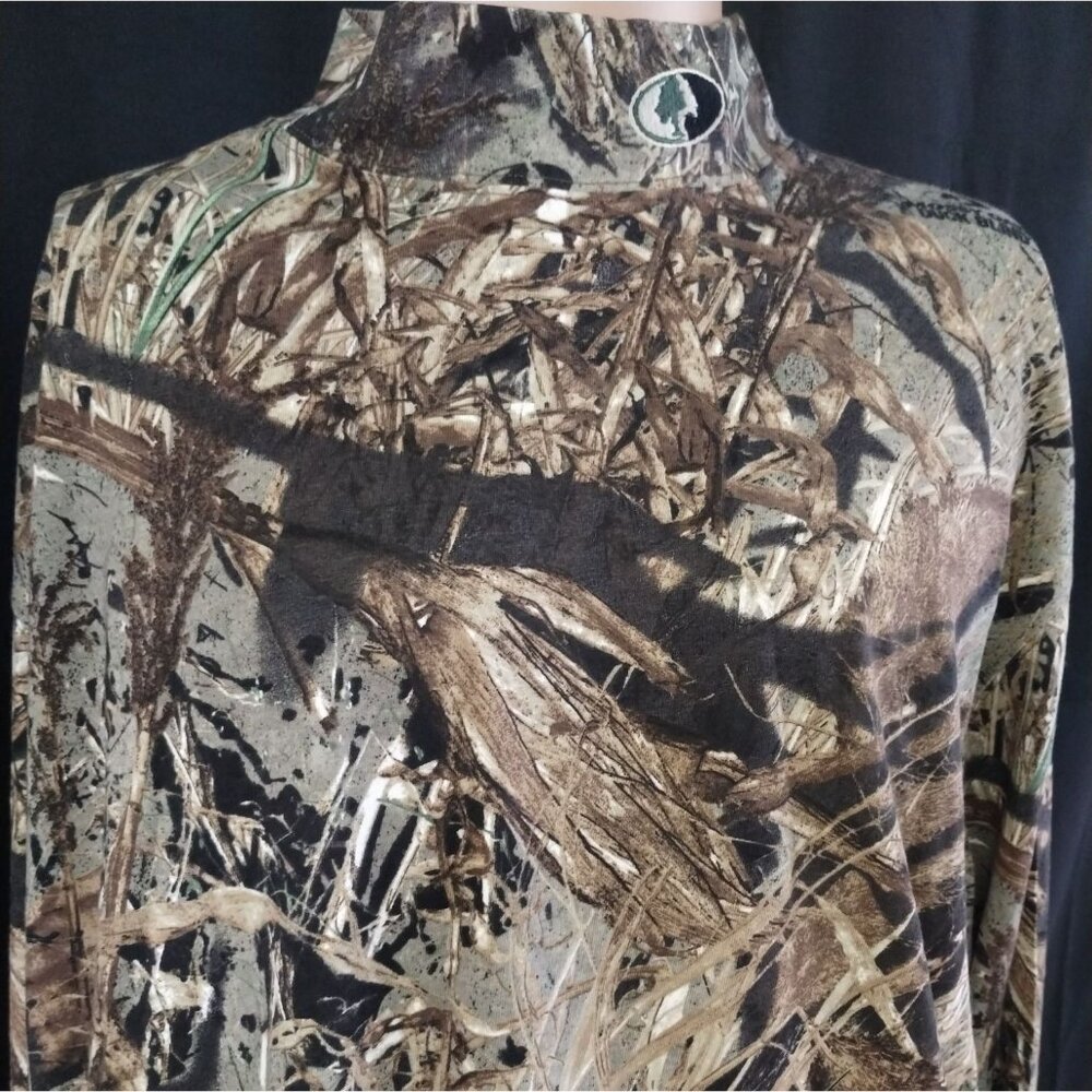 Mossy Oak Duck Blind Men's Camo Hunting Shirt T-Shirt XL SKU 3793 - Picture 3 of 9